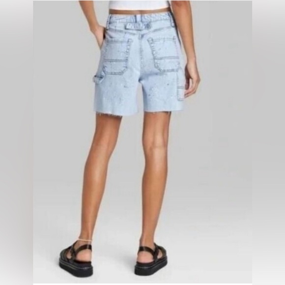 NWOT Wild Fable Paint Splatter Carpenter Shorts Size 18 - Picture 2 of 7